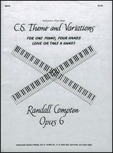 C.S. Theme and Variations piano sheet music cover